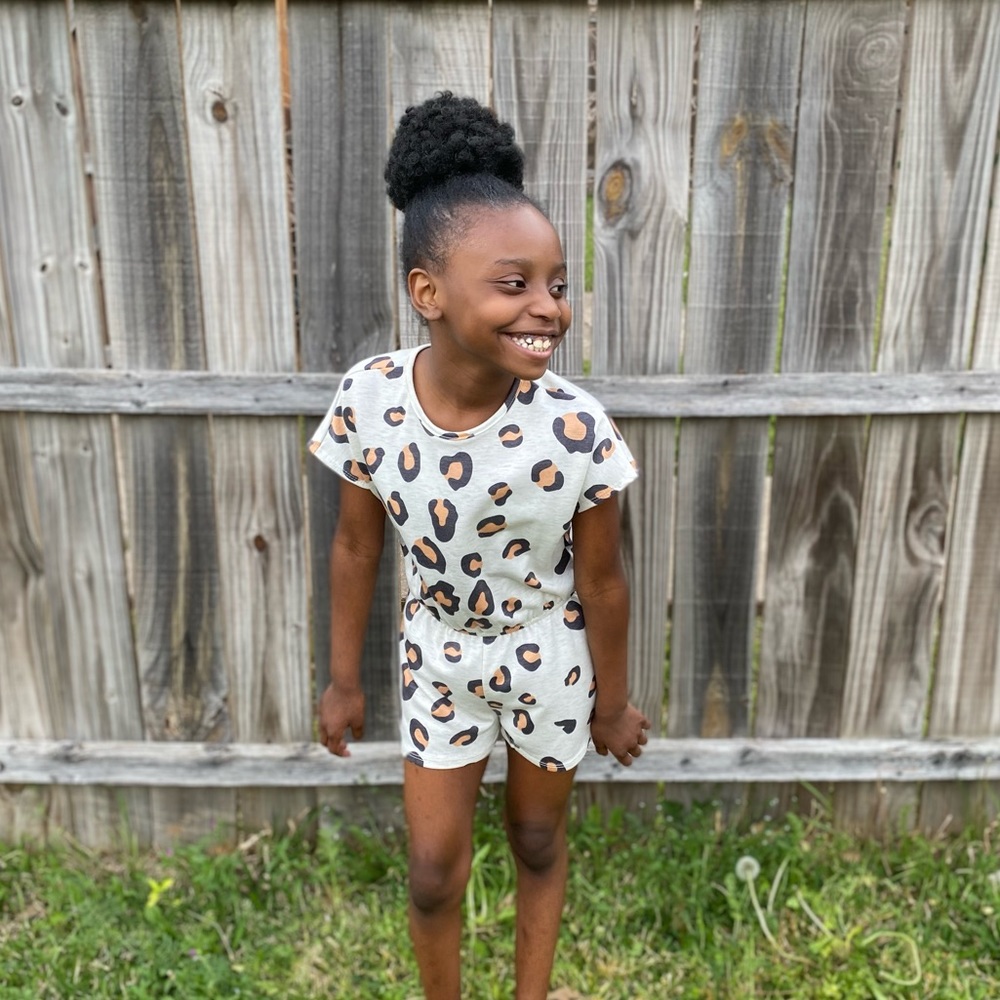 Leopard Print Romper
